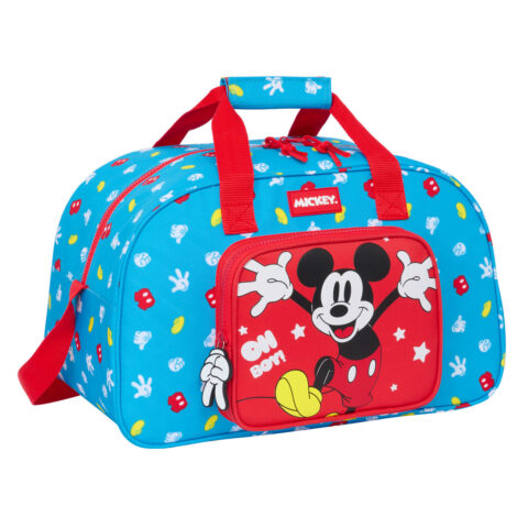 Αθλητική Tσάντα Mickey Mouse Clubhouse Fantastic Μπλε Κόκκινο 40 x 24 x 23 cm