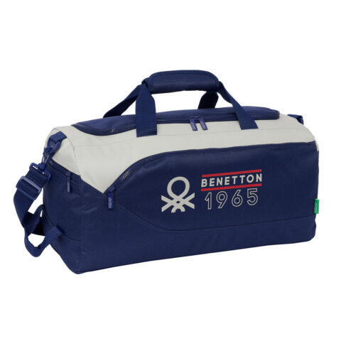 Αθλητική Tσάντα Benetton Varsity Γκρι Ναυτικό Μπλε 50 x 25 x 25 cm