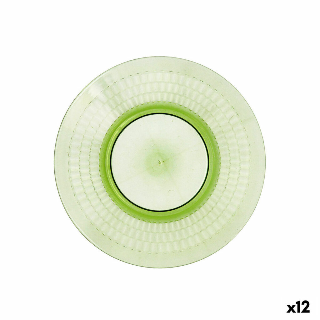 Πιάτο για Επιδόρπιο Quid Viba Πράσινο Πλαστική ύλη 20 cm (12 Μονάδες)