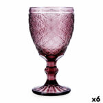 Ποτήρι Κρασί Bidasoa Rose Moon Ροζ Γυαλί 350 ml (x6)