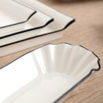 Δίσκος για σνακ Quid Gastro Λευκό Κεραμικά 36 x 25 cm (x6)