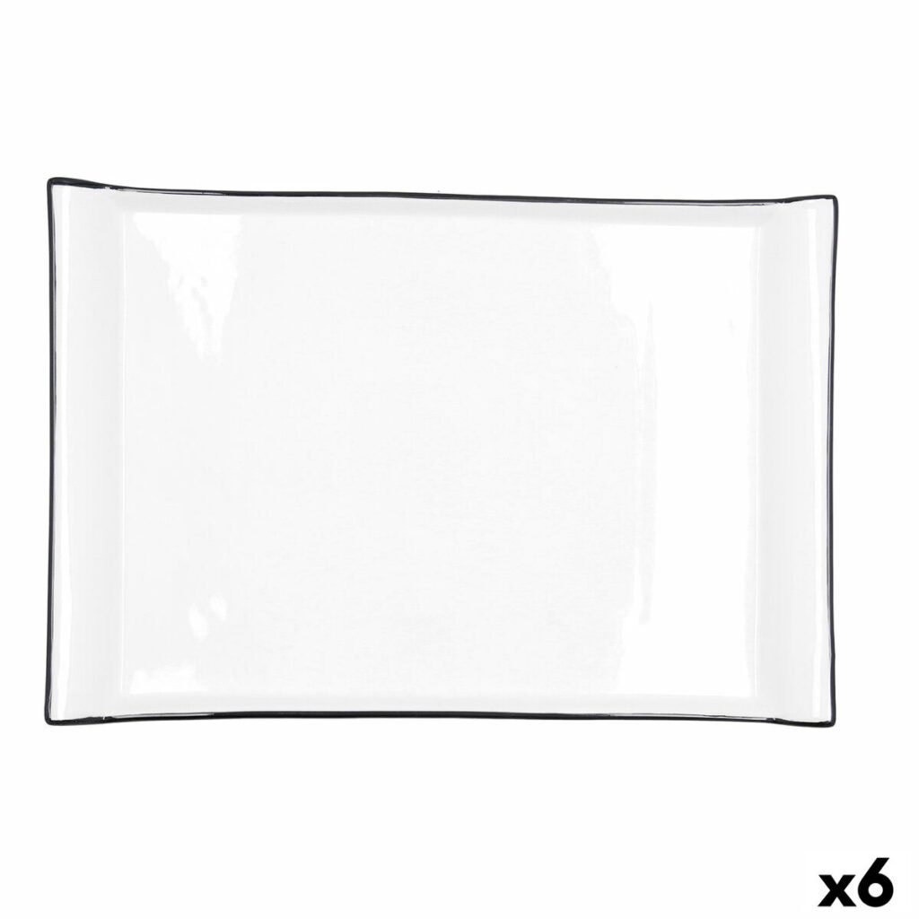 Δίσκος για σνακ Quid Gastro Λευκό Κεραμικά 36 x 25 cm (x6)