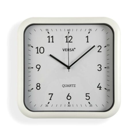 Ρολόι Τοίχου Versa Λευκό Πλαστική ύλη Χαλαζίας 3