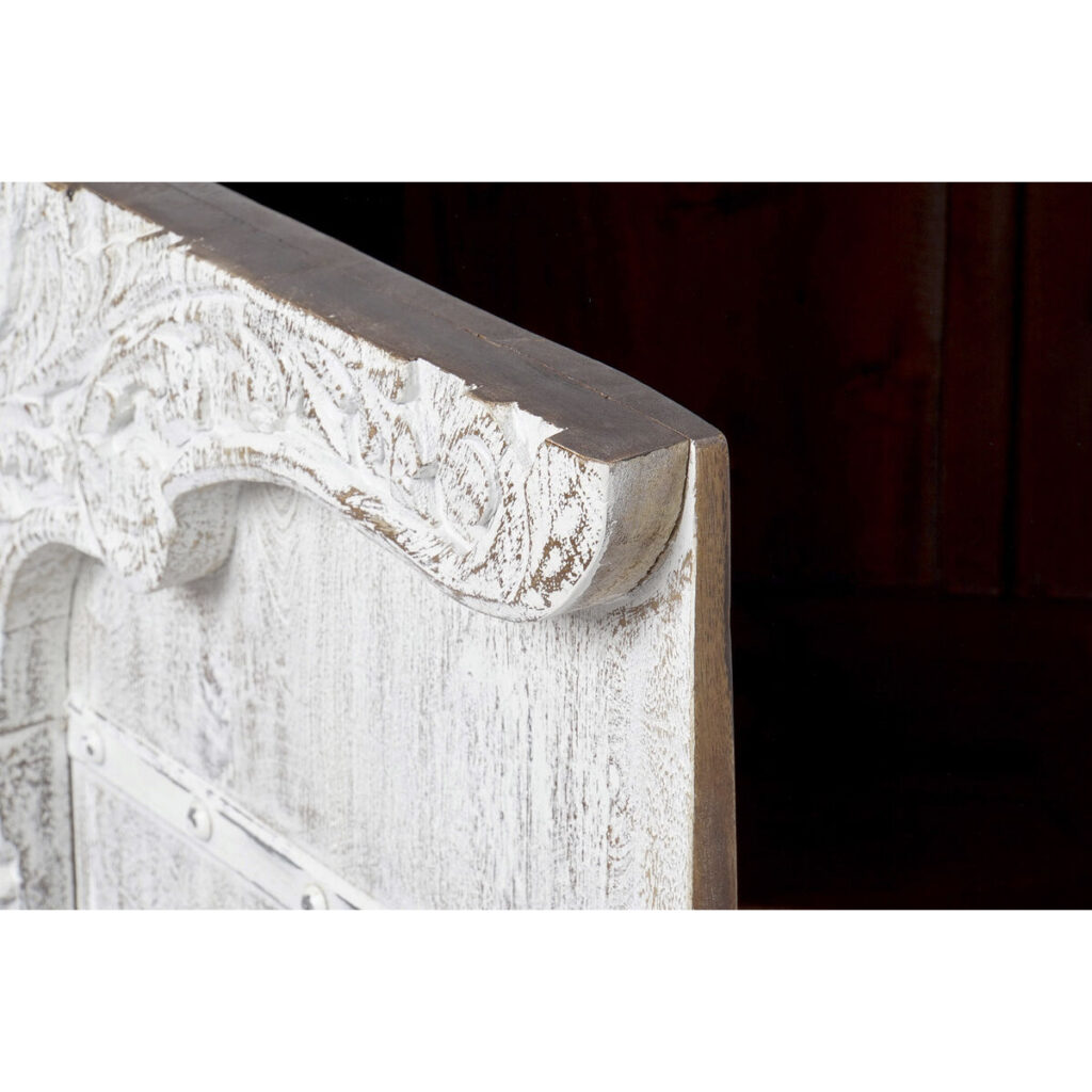 Συρταριέρα DKD Home Decor 8424001858354 Μέταλλο Λευκό Ξύλο από Μάνγκο Άραβας 100 x 43 x 100 cm Μαρινάτος