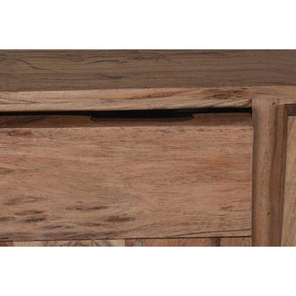 Σκευοθήκη DKD Home Decor 142 x 40 x 81 cm Μαύρο Μέταλλο Καφέ ξύλο ακακίας