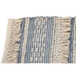 Χαλί DKD Home Decor 180 x 120 x 2 cm Μπλε βαμβάκι Λευκό Boho