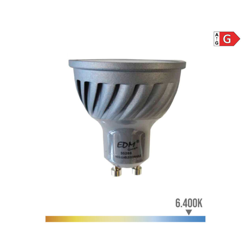 Λάμπα LED EDM Ρυθμιζόμενο G 6 W GU10 480 Lm Ø 5 x 5