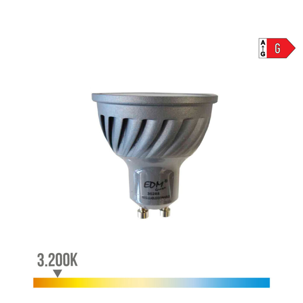 Λάμπα LED EDM Ρυθμιζόμενο G 6 W GU10 480 Lm Ø 5 x 5