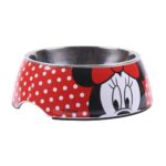 Ταΐστρα σκύλων Minnie Mouse μελαμίνη 410 ml Πολύχρωμο πολυεστέρας Μέταλλο