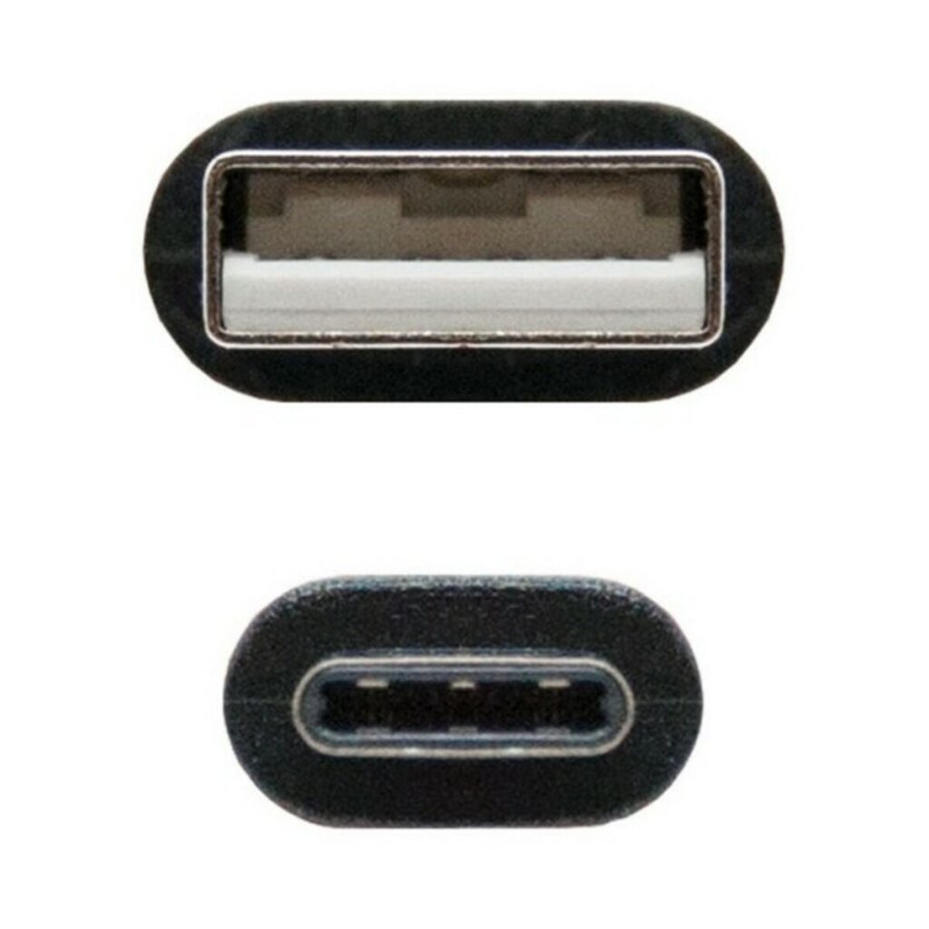 Καλώδιο USB A σε USB C NANOCABLE 10.01.210 Μαύρο
