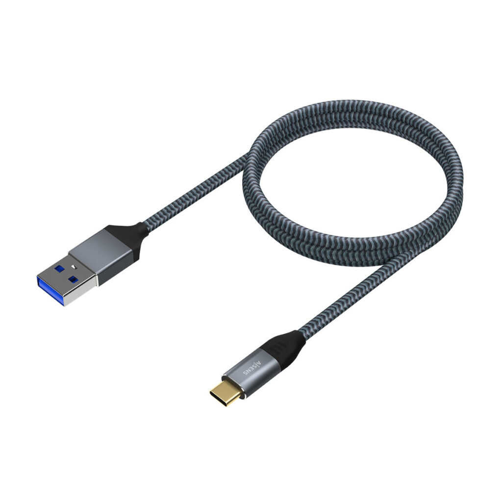 Καλώδιο USB A σε USB C Aisens A107-0633 2 m Γκρι
