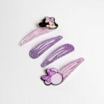 Τσιμπιδάκια Minnie Mouse 4 Τεμάχια Πολύχρωμο