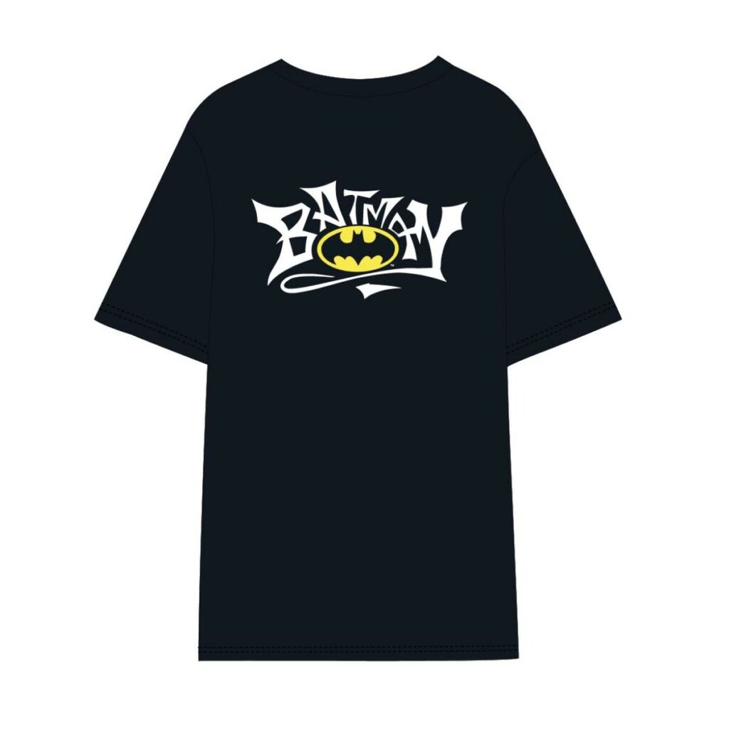 Ανδρική Μπλούζα με Κοντό Μανίκι Batman Μαύρο Unisex ενήλικες