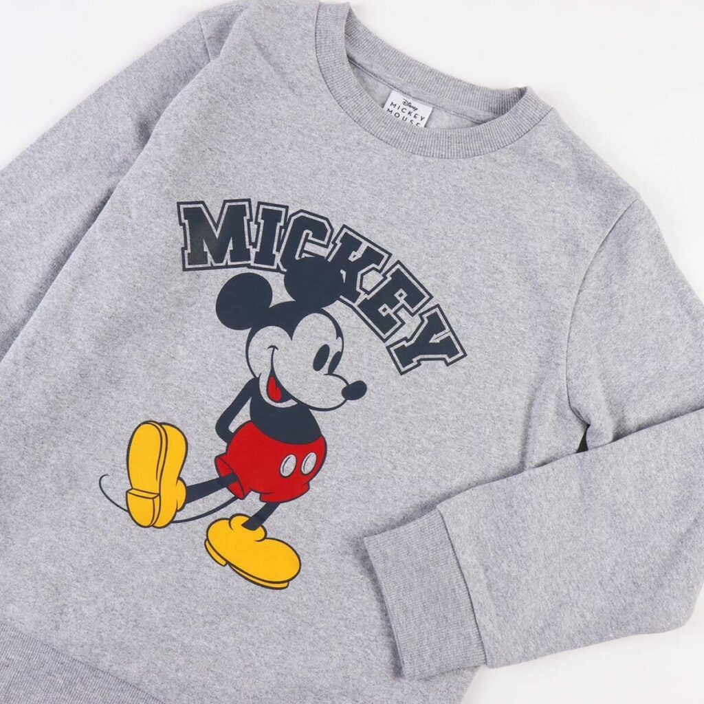 Παιδικό Φούτερ χωρίς Κουκούλα Mickey Mouse Γκρι