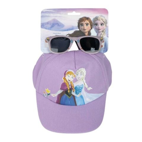 Σετ καπέλου και γυαλιών ηλίου Frozen 2 Τεμάχια Ροζ (54 cm)