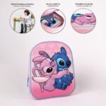 Σχολική Τσάντα 3D Stitch Ροζ 25 x 31 x 10 cm
