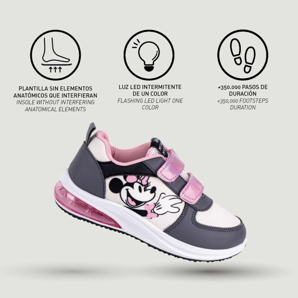 Αθλητικα παπουτσια με LED Minnie Mouse Velcro