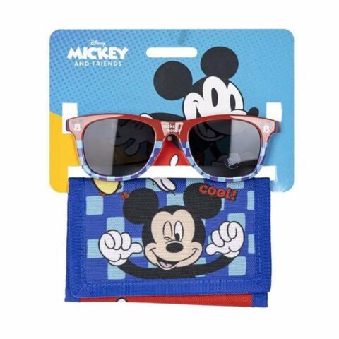 Sunglasses and Wallet Set Mickey Mouse 2 Τεμάχια Μπλε