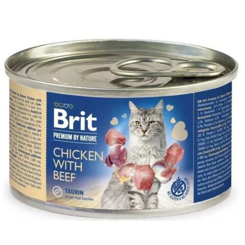 Γατοτροφή Brit Premium Κοτόπουλο Βόειο κρέας 200 g