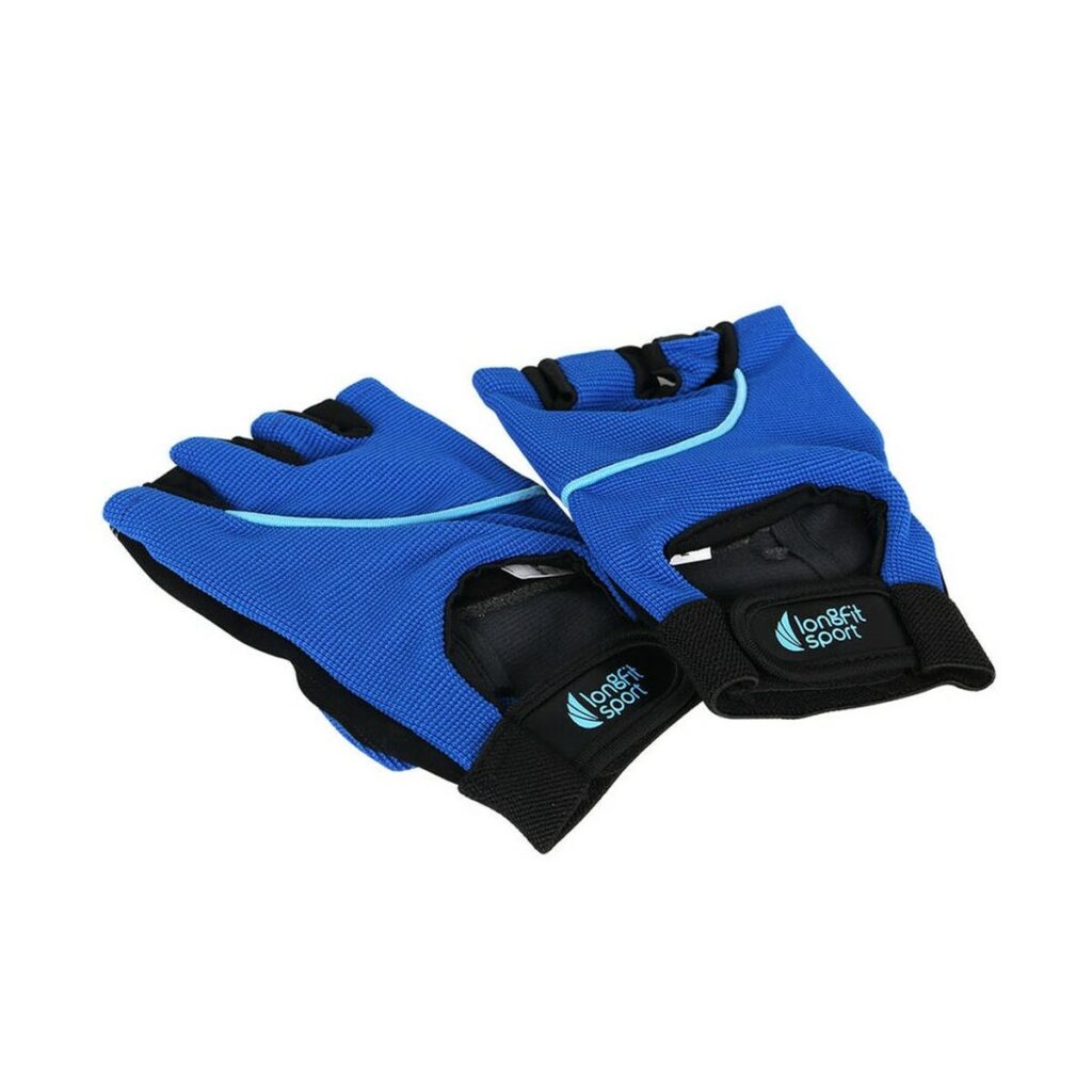 Γάντια Προπόνησης LongFit Sport Μπλε/Μαύρο