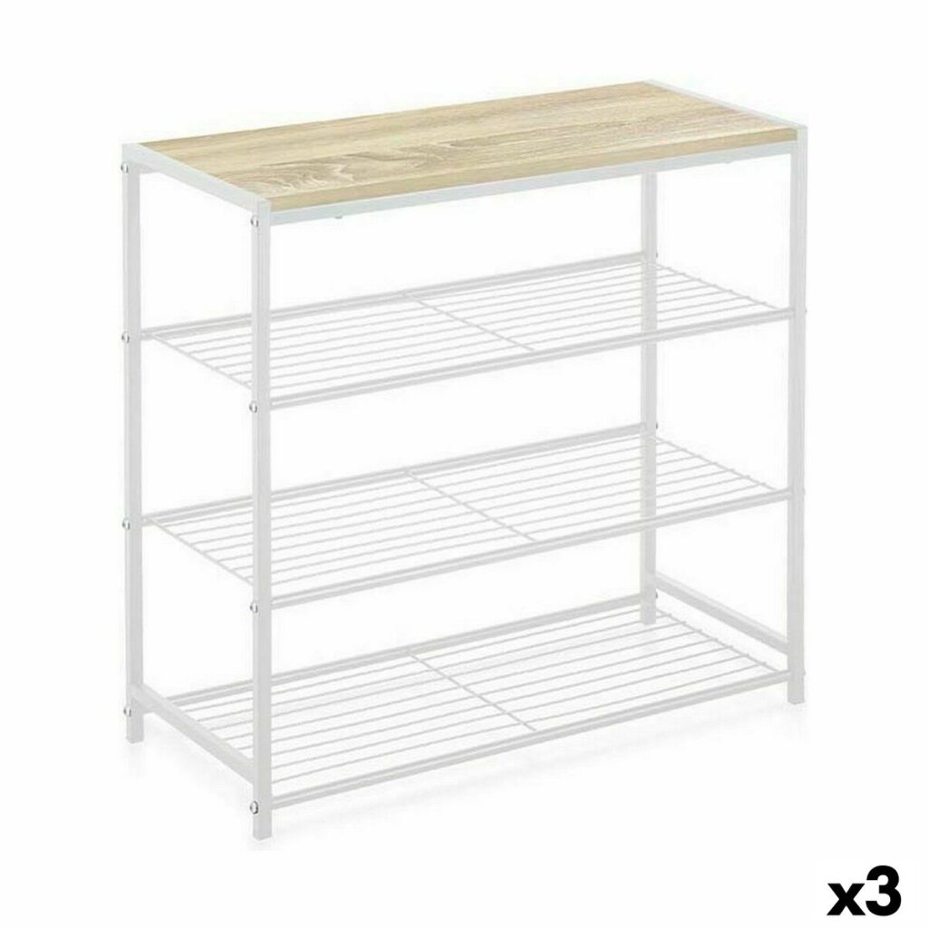 Ράφια Confortime Λευκό Ξύλο Μέταλλο 60 x 30 x 63