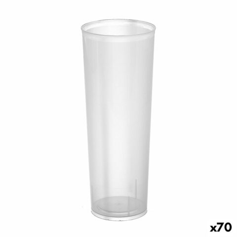 Σετ επαναχρησιμοποιήσιμων ποτήριων Algon Σωλήνας Διαφανές 6 Τεμάχια 300 ml (70 Μονάδες)