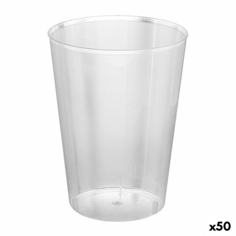 Σετ επαναχρησιμοποιήσιμων ποτήριων Algon Μηλίτης Διαφανές 4 Τεμάχια 480 ml (50 Μονάδες)