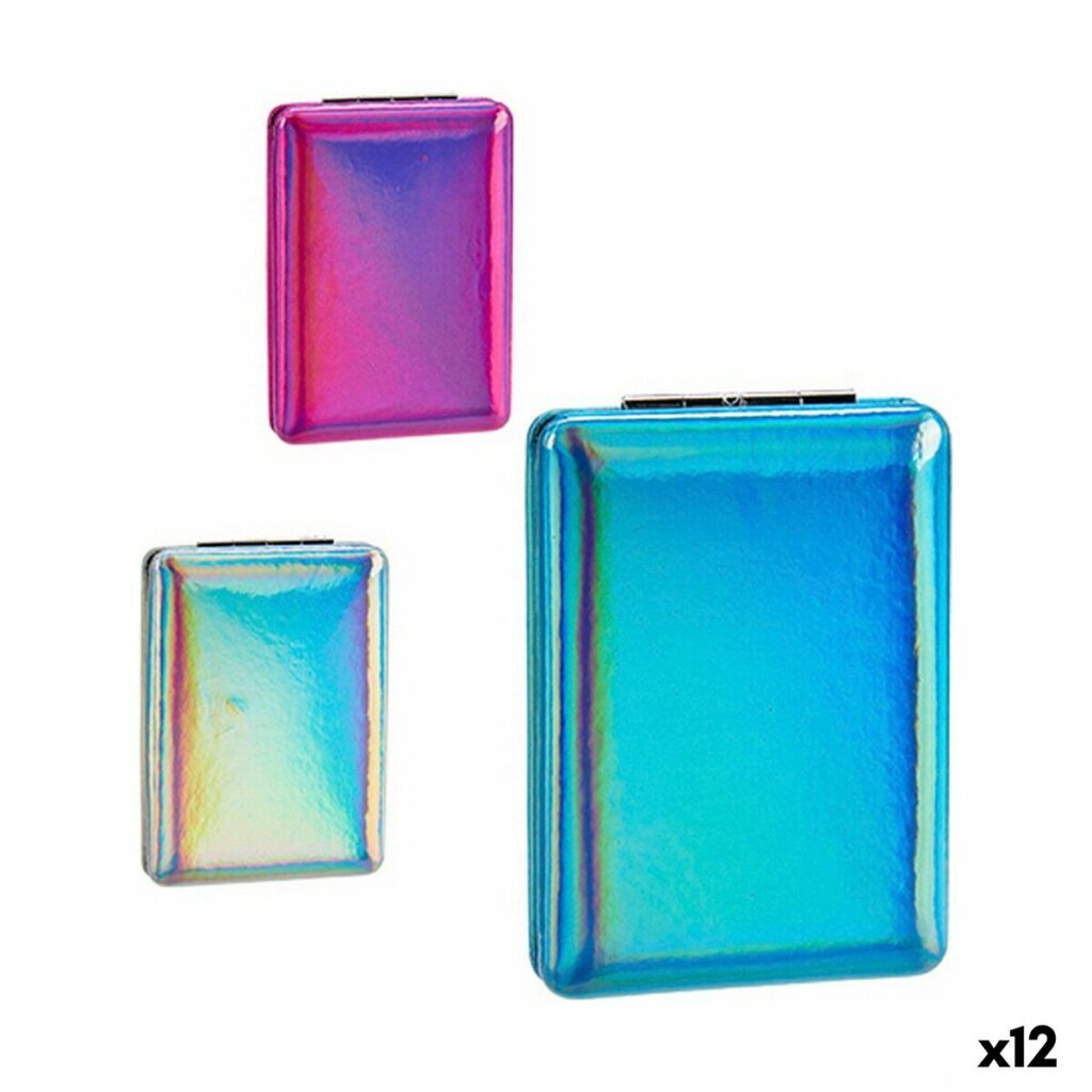 Καθρέφτης τσέπης Μεταλλικό Μπλε Ροζ Ασημί Κρυστάλλινο Πλαστική ύλη 2