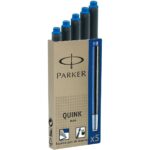 Ανταλλακτικό μελάνι για πένα Parker Quink Ink 5 Τεμάχια (4 Μονάδες)