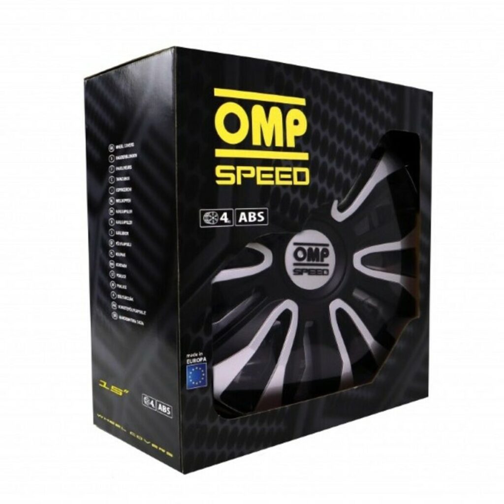 Τάσια OMP Magnum Speed Μαύρο Ασημί 15" (4 uds)