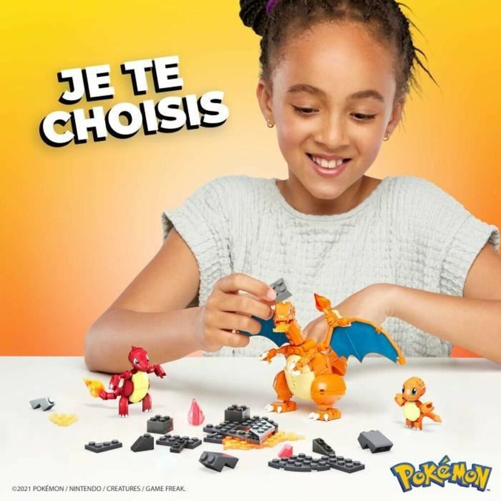 Παιχνίδι Kατασκευή Megablocks Charmander Charmilion Charizard Pokémon 300 Τεμάχια