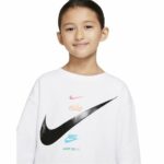 Παιδικό Φούτερ χωρίς Κουκούλα Nike 36I330-001 Λευκό