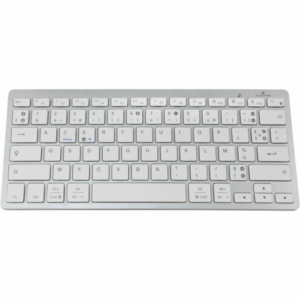 Bluetooth Πληκτρολόγιο Bluestork KB-MINI-PC-MAC/FR Azerty γαλλικά Λευκό