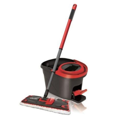 Mop with Bucket Vileda Ultramax Μαύρο Κόκκινο Πλαστική ύλη ίνα