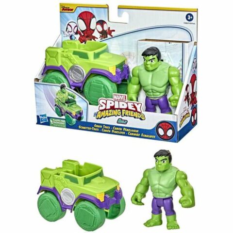 Playset Spidey Hulk Εικόνες Φορτηγό Πλαστική ύλη