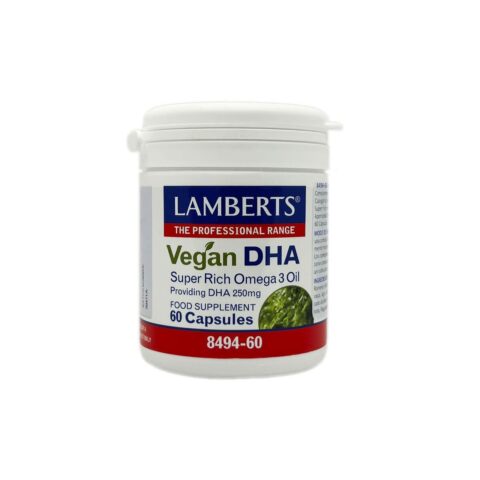 Συμπλήρωμα Διατροφής Lamberts Vegan DHA Ωμέγα 3 60 Κάψουλες