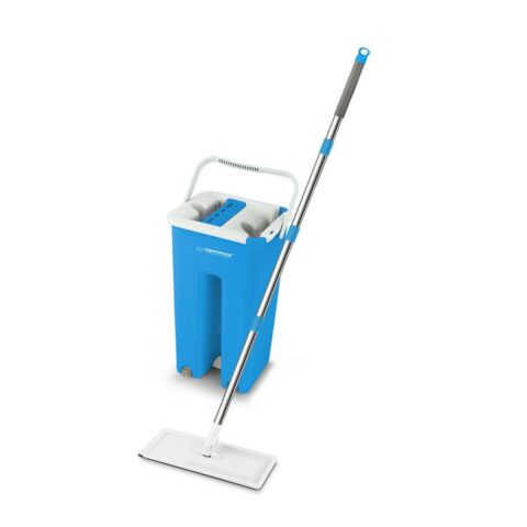 Mop with Bucket Esperanza EHS004 Μπλε Λευκό Μικροΐνες