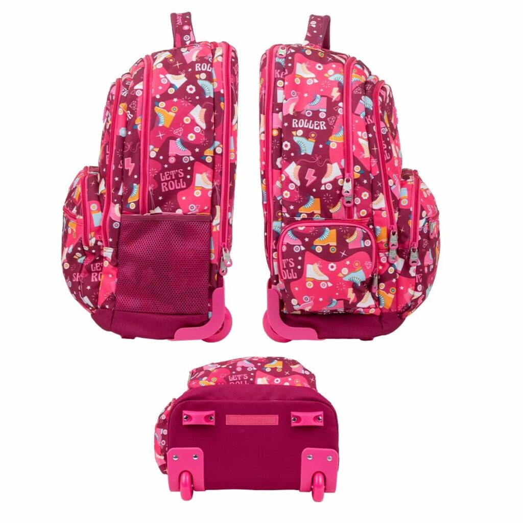 Σχολική Τσάντα με Ρόδες Milan Ροζ 52 x 34