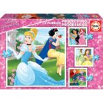 Σετ 4 Παζλ   Disney Princess Magical         16 x 16 cm