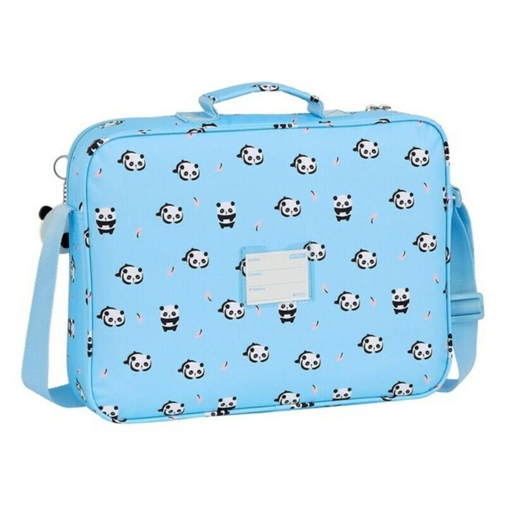 Σχολική Τσάντα Moos Panda Ανοιχτό Μπλε (38 x 28 x 6 cm)