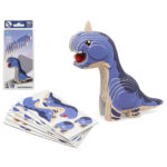 3D Παζλ Dino 18 x 8 cm Μπλε