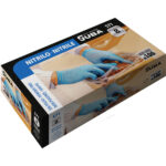 Γάντια Μίας Χρήσης JUBA Κουτί Χωρίς σκόνη Μπλε Νιτρίλιο (100 Μονάδες)
