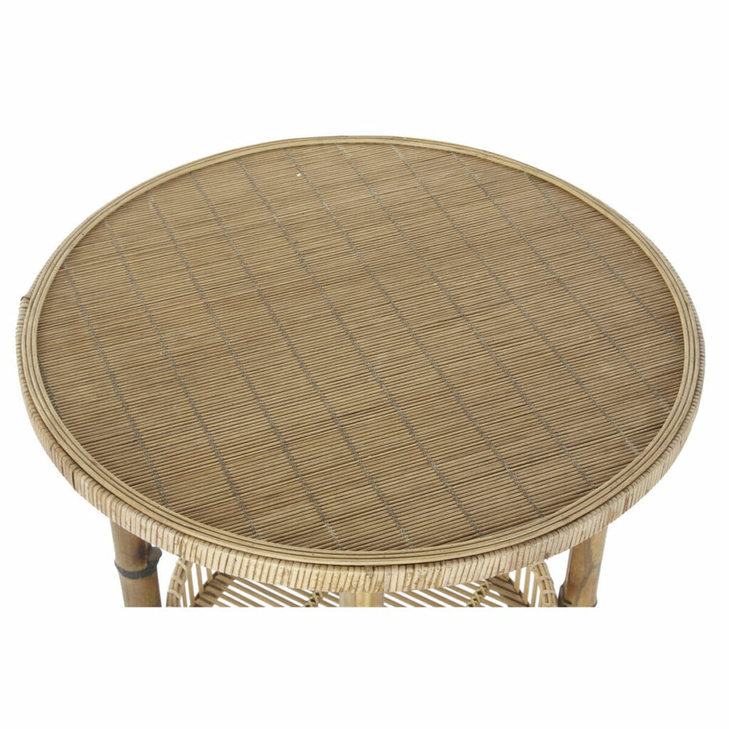 Βοηθητικό Τραπέζι DKD Home Decor Φυσικό Bamboo 60 x 60 x 61 cm (x2)
