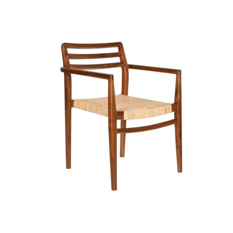 Καρέκλα DKD Home Decor Καφέ Μπεζ Φυσικό 50 x 56 x 86 cm