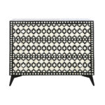 Συρταριέρα DKD Home Decor Δίχρωμα Σίδερο Κόκαλο 100 x 40 x 85 cm