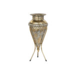 Βάζο Home ESPRIT Χρυσό Μέταλλο 24 x 24 x 57 cm