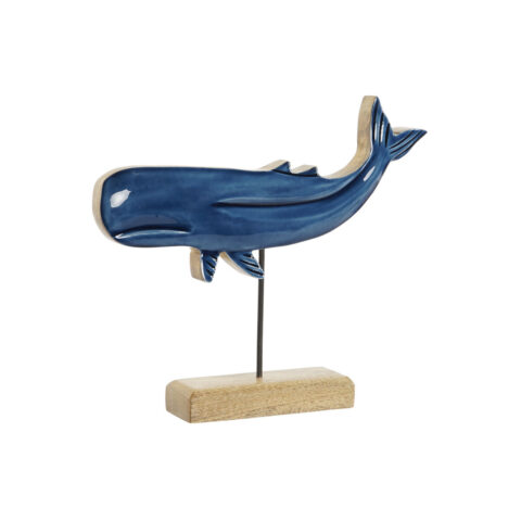 Διακοσμητική Φιγούρα Home ESPRIT Μπλε Φυσικό φάλαινα 30 x 5 x 26 cm