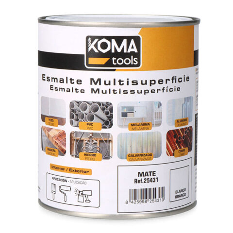 Ακρυλικό σμάλτο Koma Tools Λευκό Ματ 750 ml