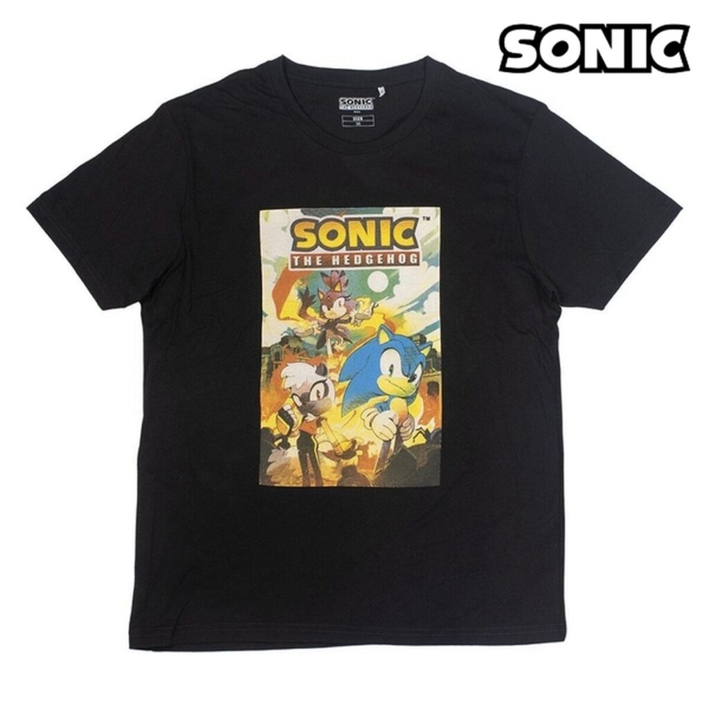 Ανδρική Μπλούζα με Κοντό Μανίκι Sonic