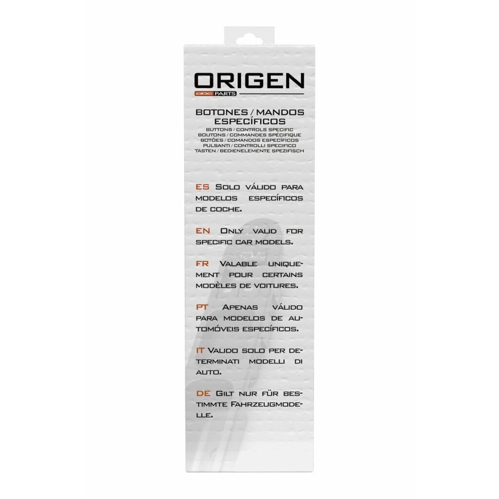 Πλήκτρο για ηλεκτρικό παράθυρο Origen ORG50209 Peugeot Citroën Fiat